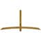 Ekena Millwork Bellingham Rough Sawn Timber Gable Bracket, Western Red Cedar, 84"W x 42"H x 4"D x 4"F, 12/12 Pitch GBW084X42X0404BEL00RWR - alternate 1